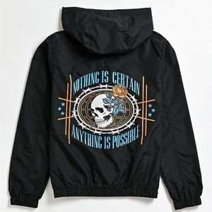 EMPYRE Kamryn Skull Black Windbreaker Jacket